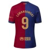 Oficiální Fotbalový Dres FC Barcelona Lewandowski 9 Domácí 2024-25 pro Děti